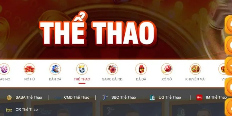 Các sảnh thể thao trong trang chủ GK88 tính đến thời điểm hiện tại